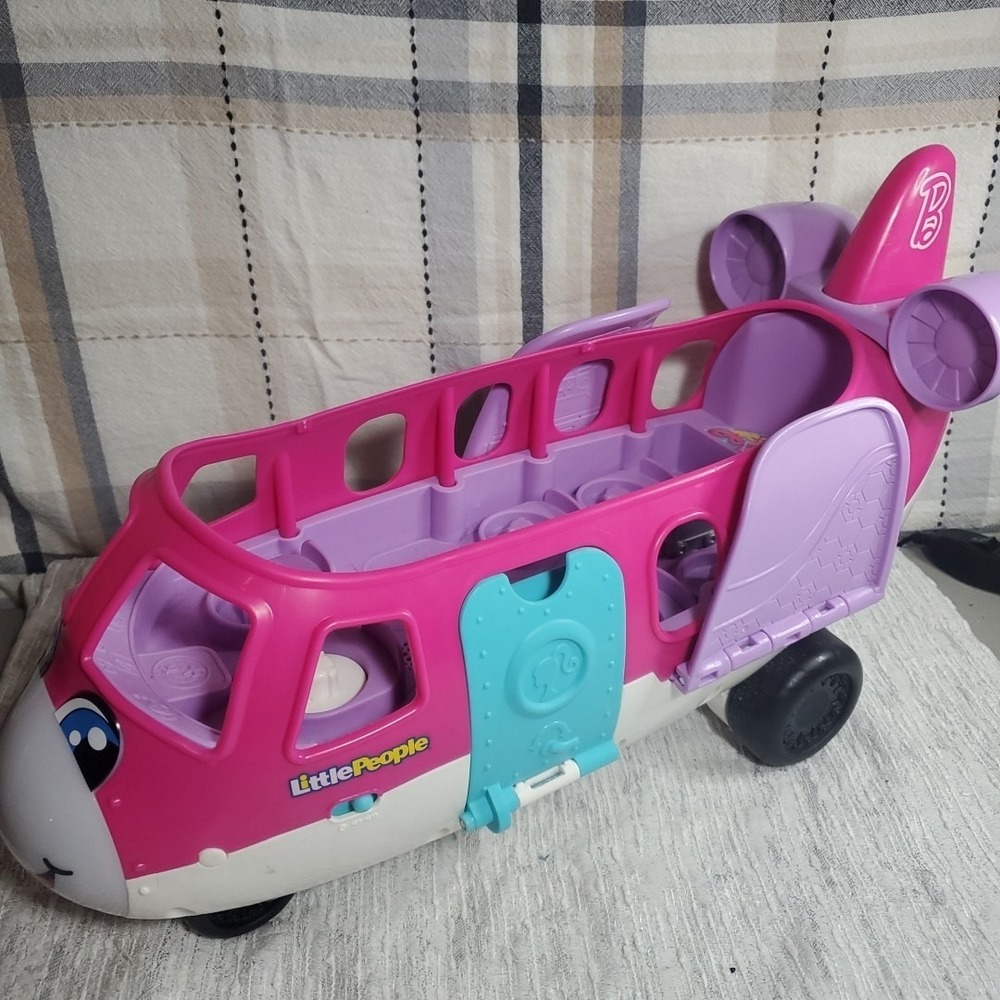 Fisher-Price Barbie Dream Plane Toddler Pink Purple Toy Airplane